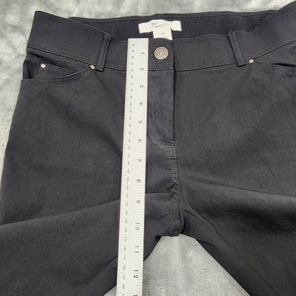 89th + Madison Pants Womens 10 Black Skinny Pull On Stretch Jegging Casual Work - Picture 8 of 11